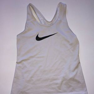 White dri-fit tank top